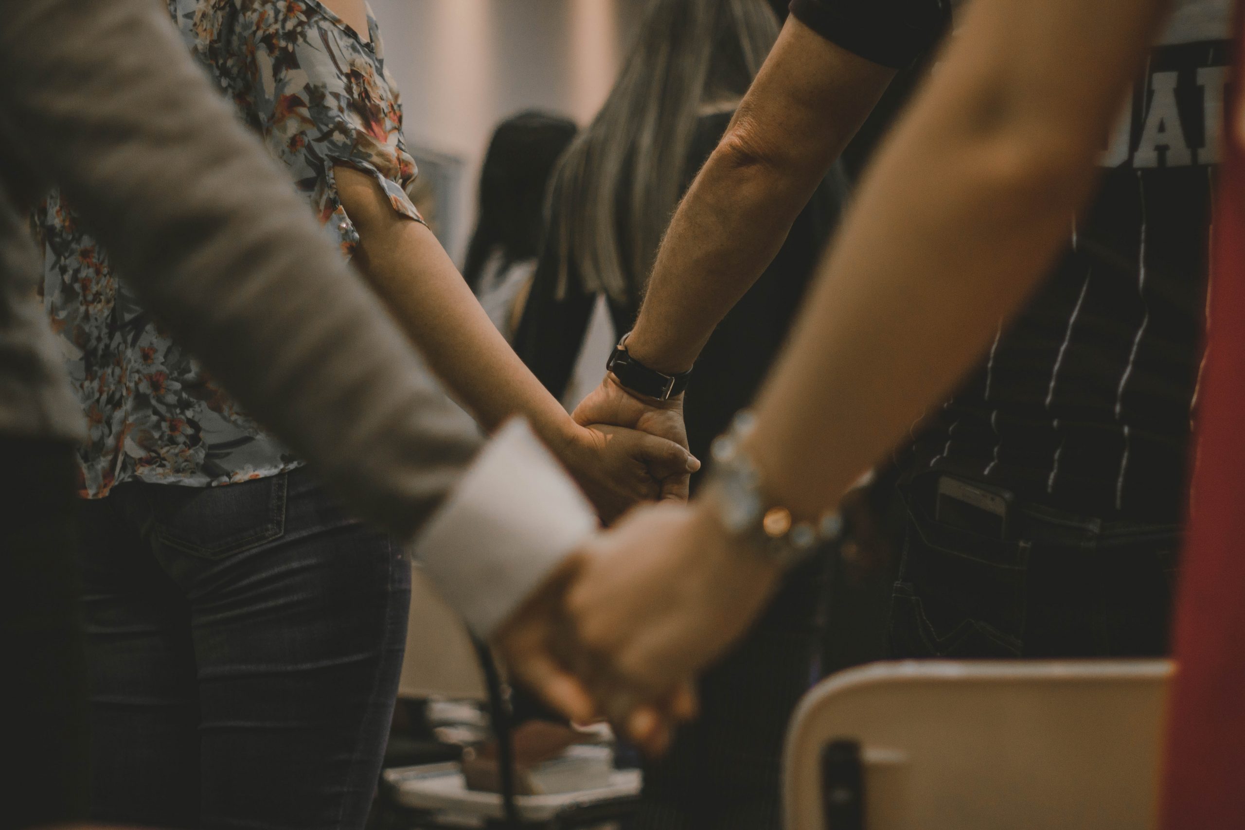 Holding Hands in Church